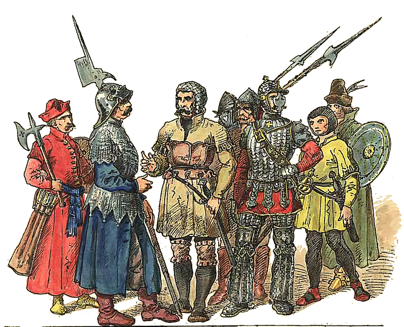 Żołnierze polscy 1507-1548 (domena publiczna, https://www.bibliotekacyfrowa.pl/dlibra/show-content/publication/edition/6415?id=6415&dirids=1)